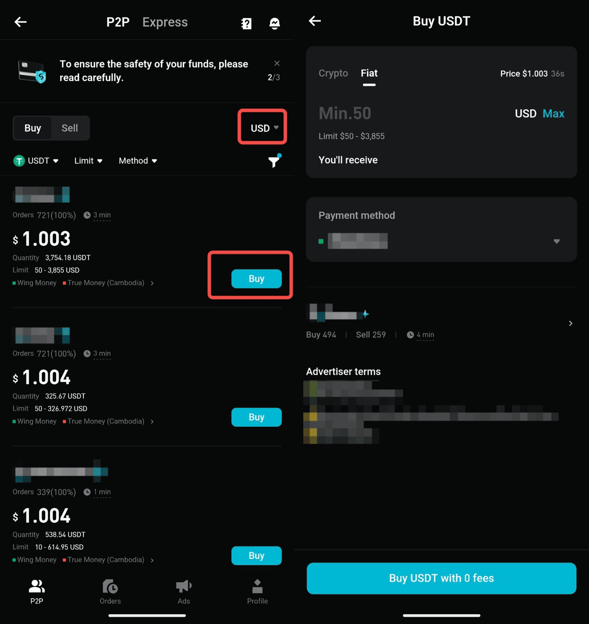 How to Buy Cryptocurrency on Bitget via P2P? - Mobile App Guide