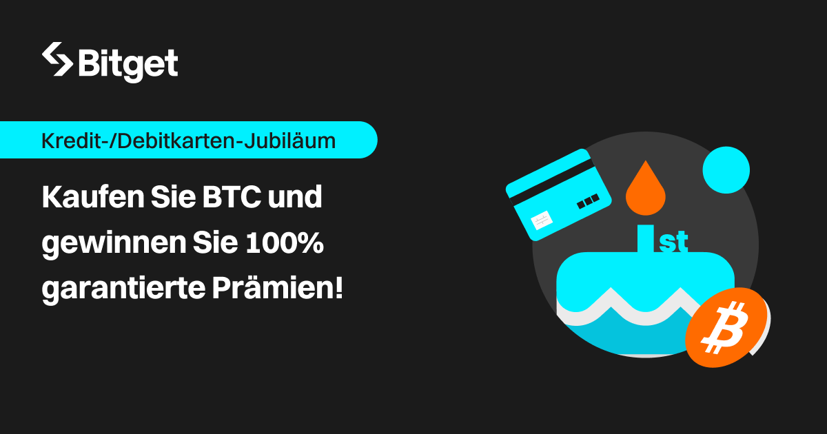 Kredit-/Debitkarten-Jubiläum - kaufen Sie BTC und gewinnen Sie 100% garantierte Prämien! image 0