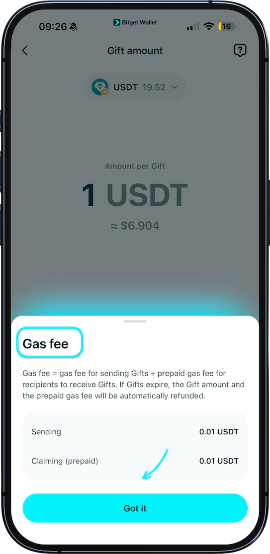 Presentes cripto da Bitget Wallet: como funcionam, enviar e resgatar image 5