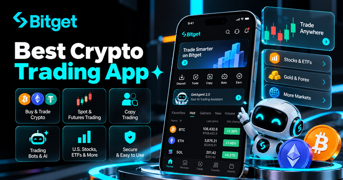 Best Crypto Trading App in 2026: Features, Fees and How to Get Started on Bitget image 0