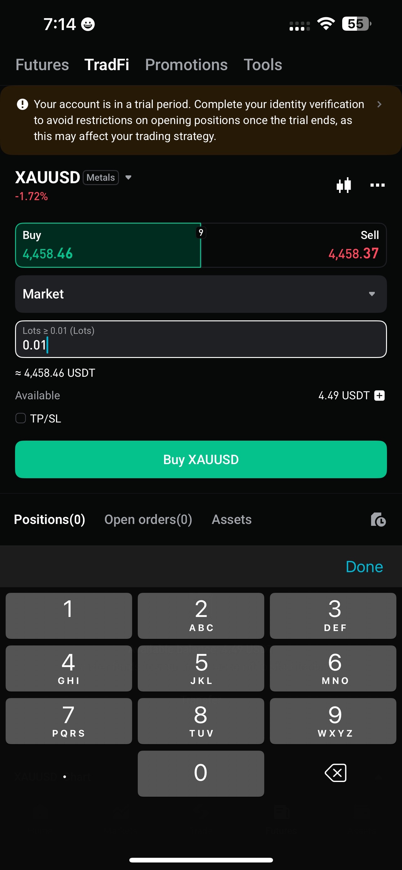 Bitget TradFi 101：黃金交易新手第一單，別被「幾千 USDT」嚇到，其實 10 USDT 就能參與 image 0