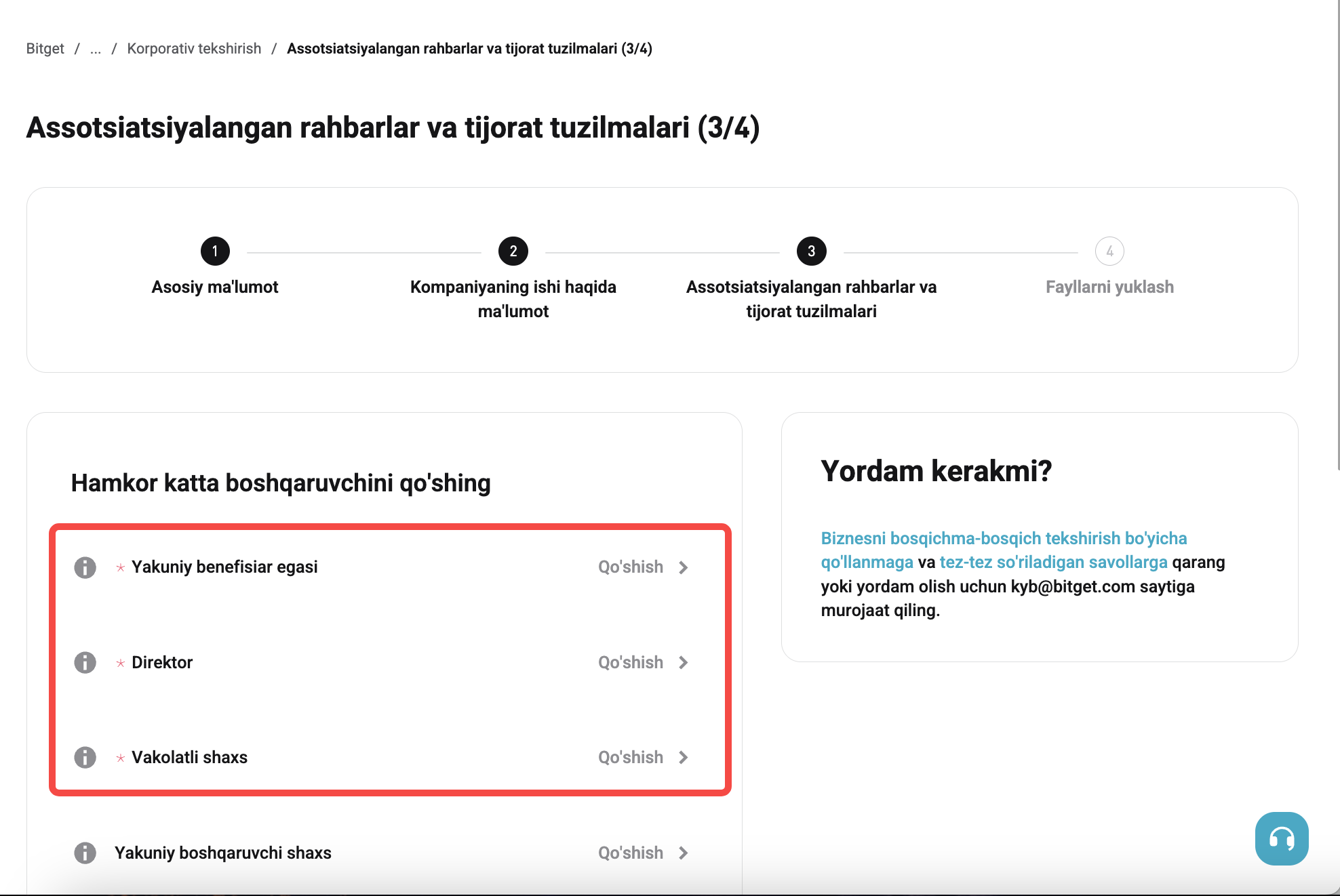 Bitget hisobim uchun KYBni qanday yakunlashim kerak? image 9