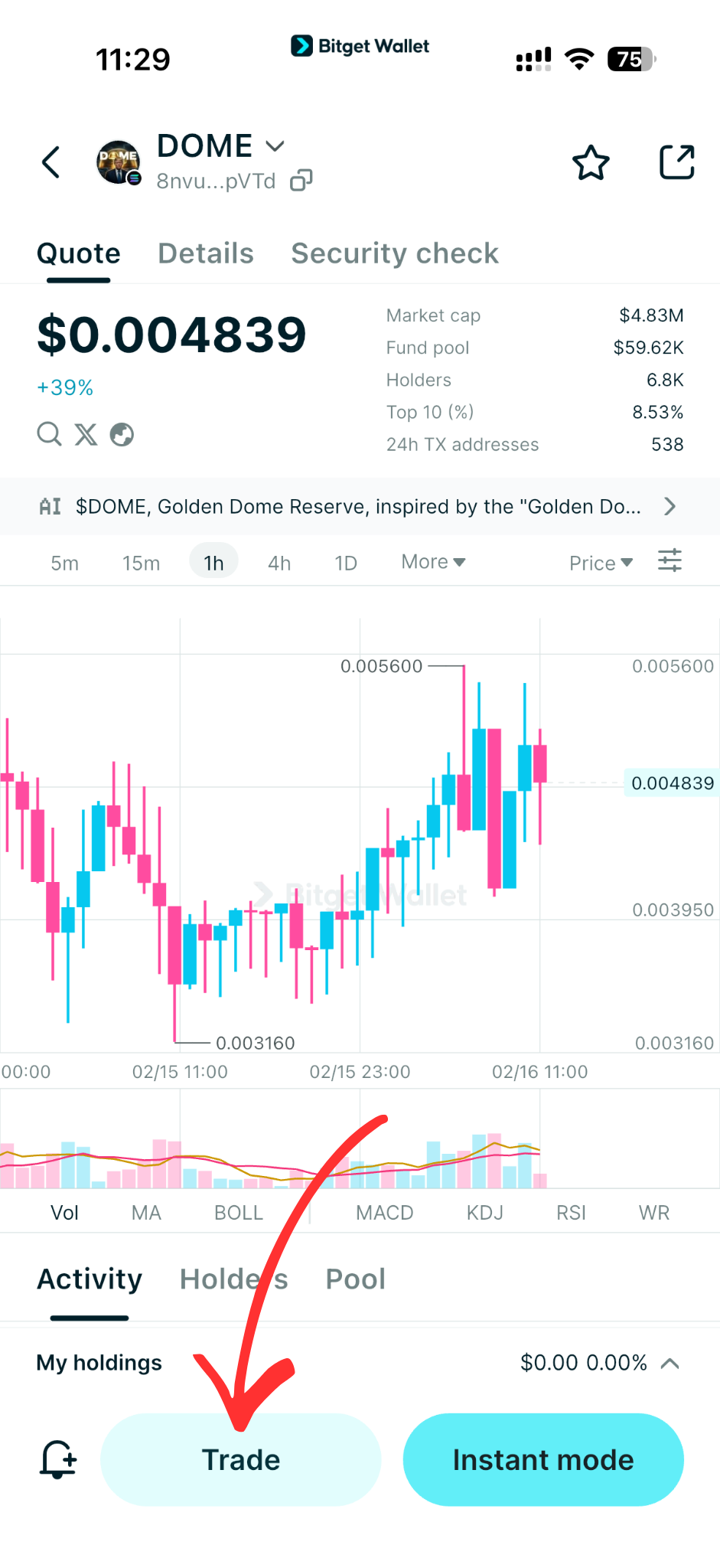 How to Buy DOME in 2026: A Beginner’s Step-by-Step Guide to Golden Dome Reserve image 5