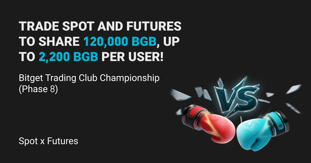 Bitget Trading Club Championship (Phase 8)—Trade spot and futures to share 120,000 BGB, up to 2200 BGB per user! image 0