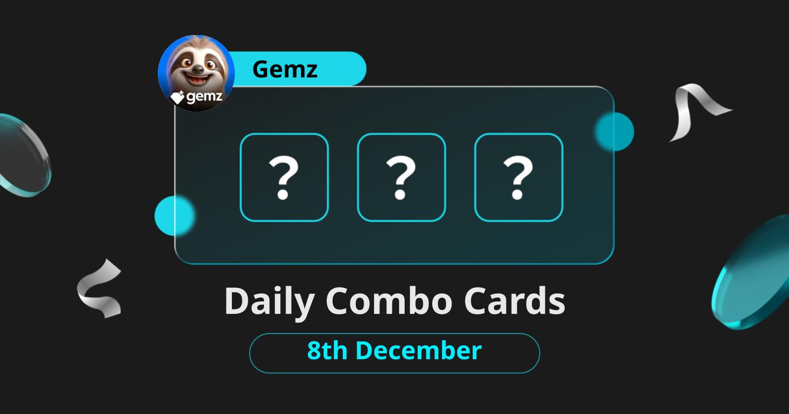 Today's Gemz Daily Combo Cards and Daily Cipher for December 8, 2024