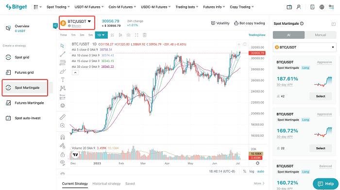 Bitget Spot Martingale Tutorial image 1