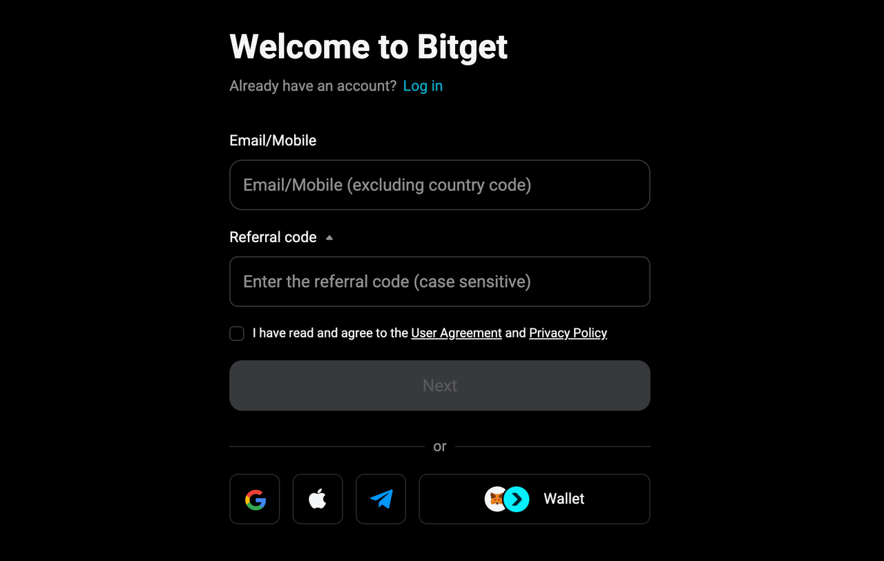 How to Register a Bitget Account? - Website Guide image 1