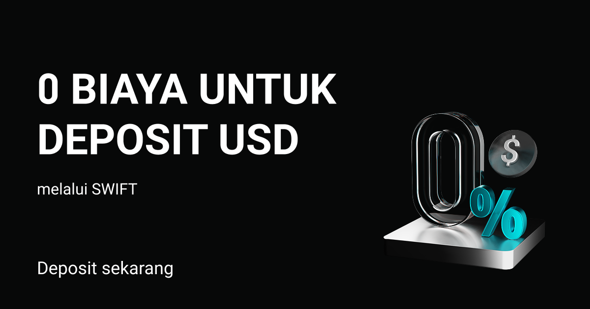 Deposit SWIFT USD 0 biaya di Bitget