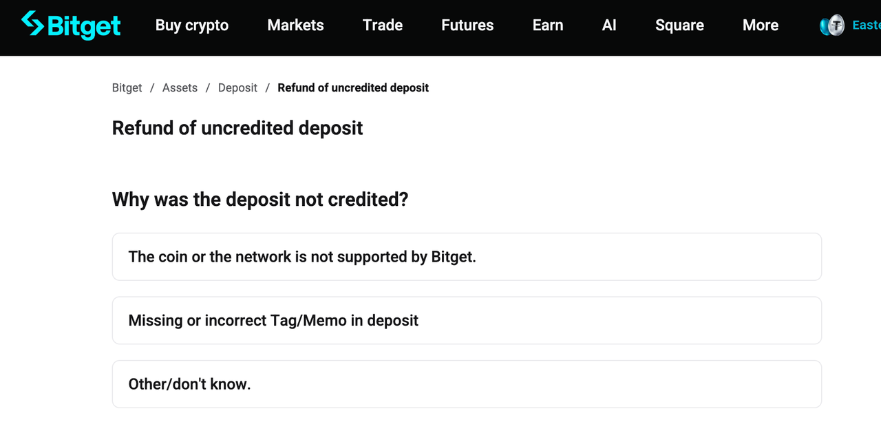 How to Request a Refund of Uncredited Deposit