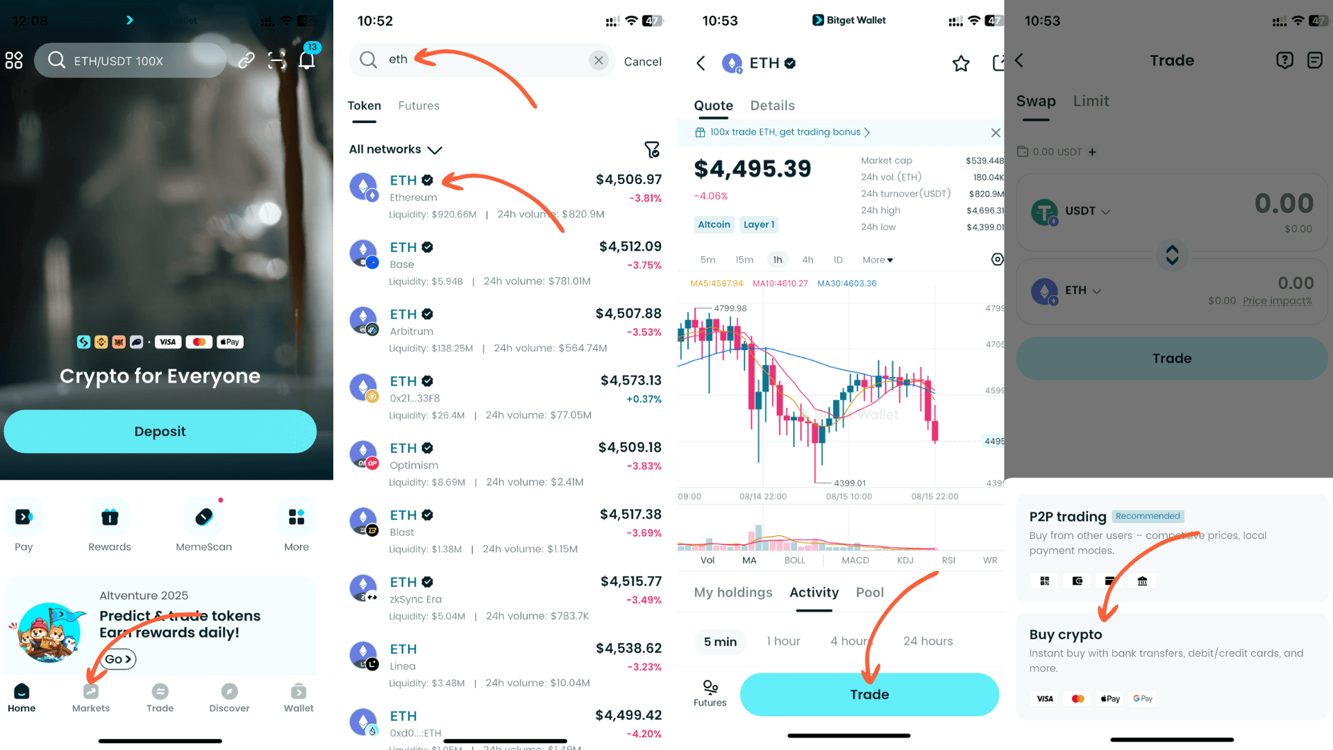 How to Buy Ethereum (ETH) on Bitget Wallet? image 6