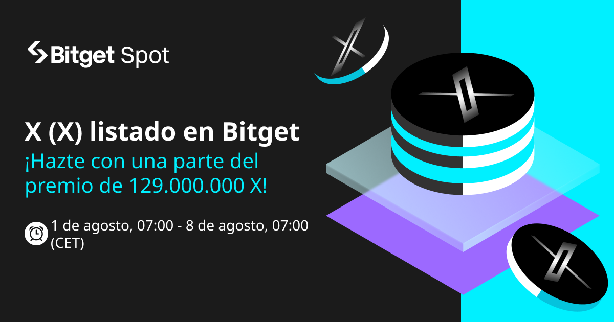  X (X) listado en Bitget. ¡Ven y hazte con una parte de 129.000.000 X! image 0