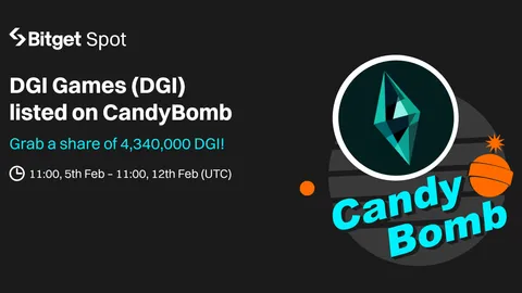 Complete spot trading, futures trading, net deposit, and referral tasks on CandyBomb to earn DGI!
