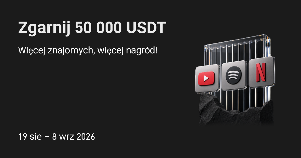 Zgarnij 50 000 USDT: Więcej znajomych, więcej nagród!