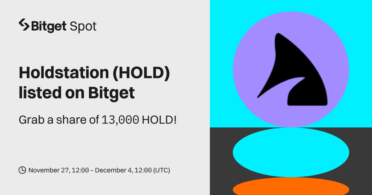 Holdstation (HOLD) will be listed on Bitget. Come and grab a share of 13,000 HOLD! image 0