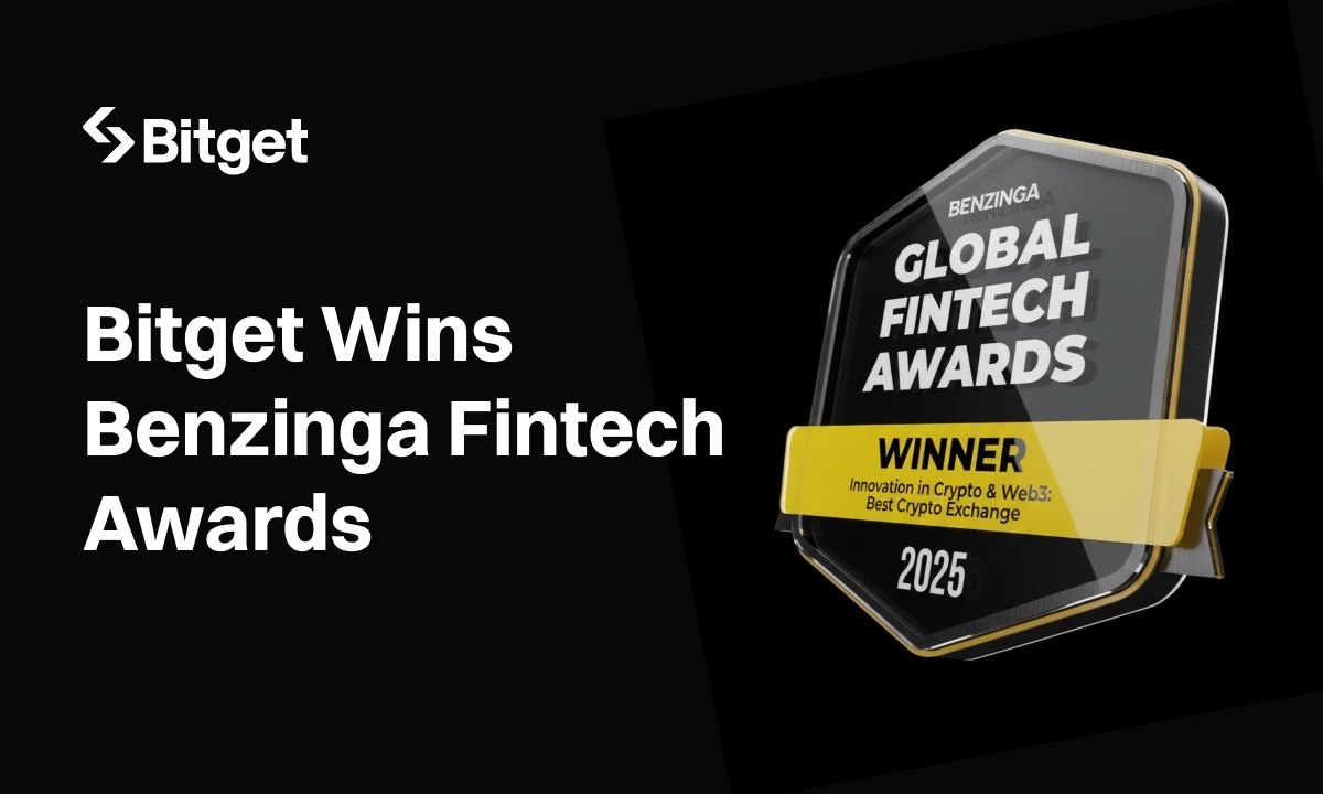 Bitget Wins Best Crypto Exchange at 2025 Benzinga Fintech Awards, Standing Alongside Leading Global Finance Innovators