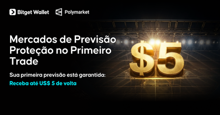 Sua primeira previsão está garantida: receba até US$ 5 de volta