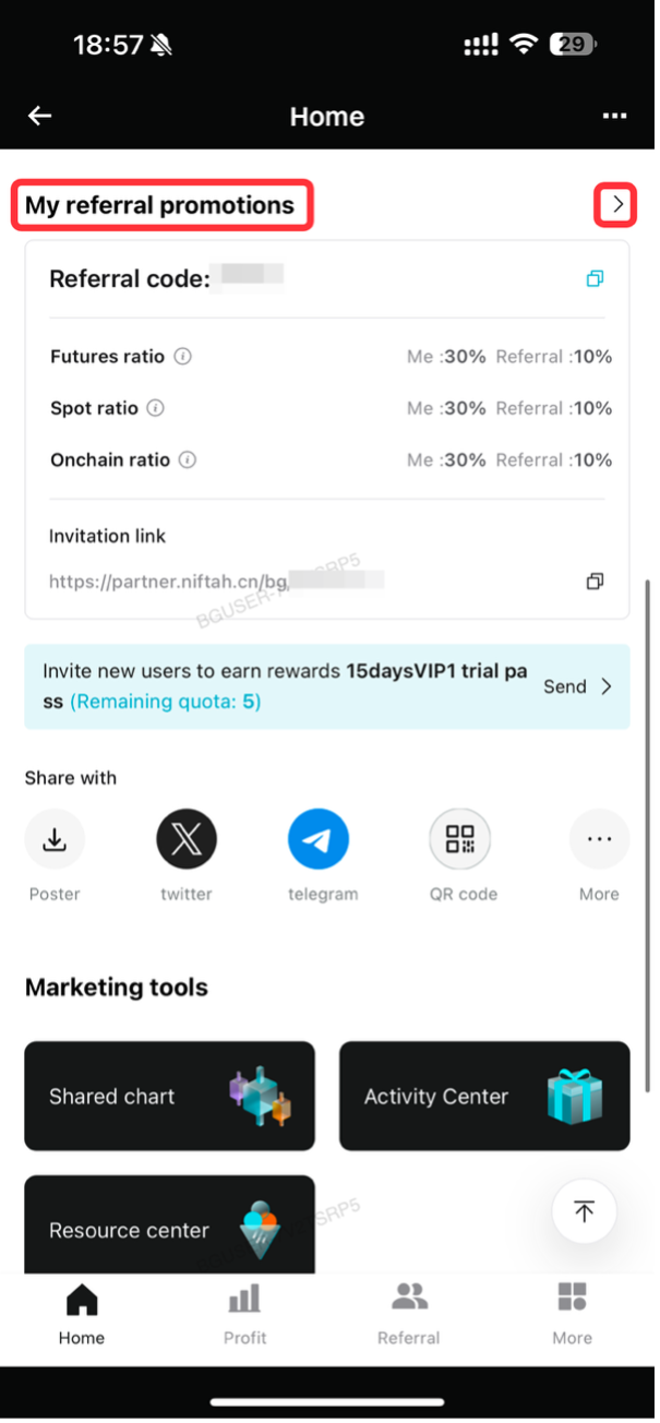 How to Create a Referral Code or Link on the Bitget Affiliate Portal?