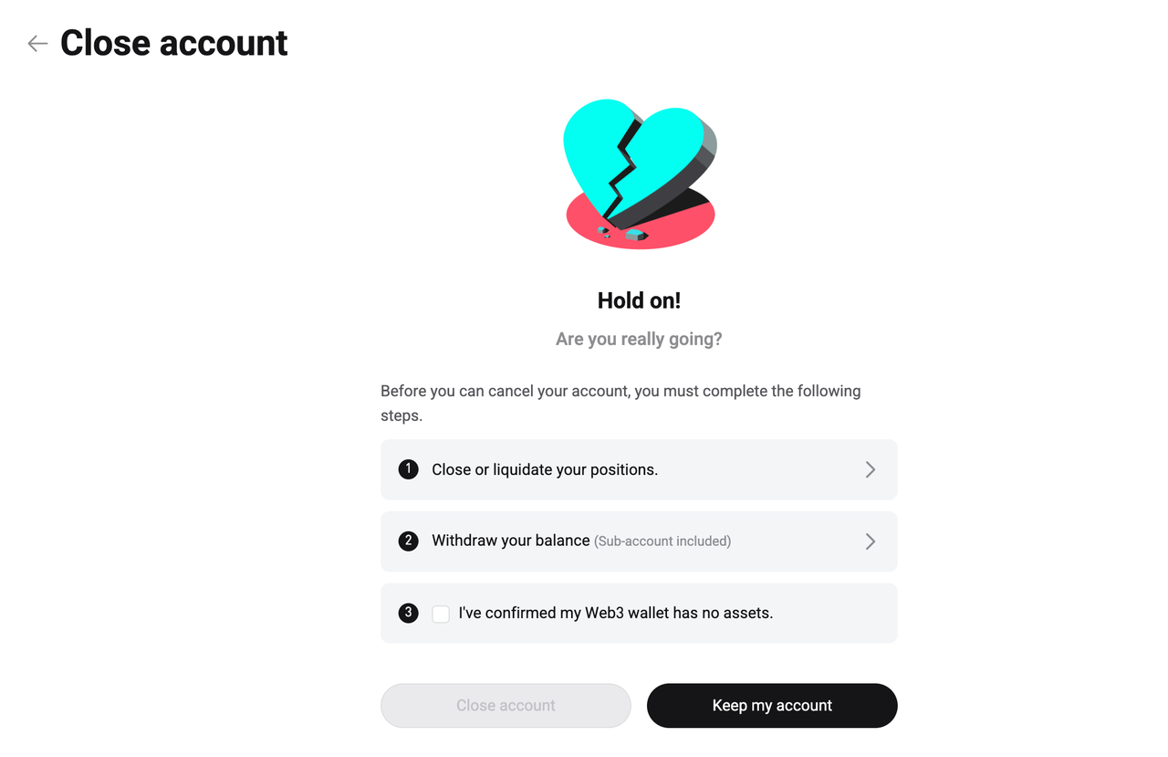 How to Delete/Close My Bitget Account? - Website Guide image 3