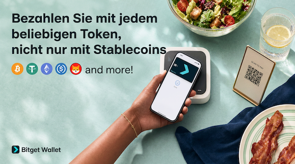 Bezahlen Sie mit fast jedem Token, das Sie auf Bitget Wallet halten