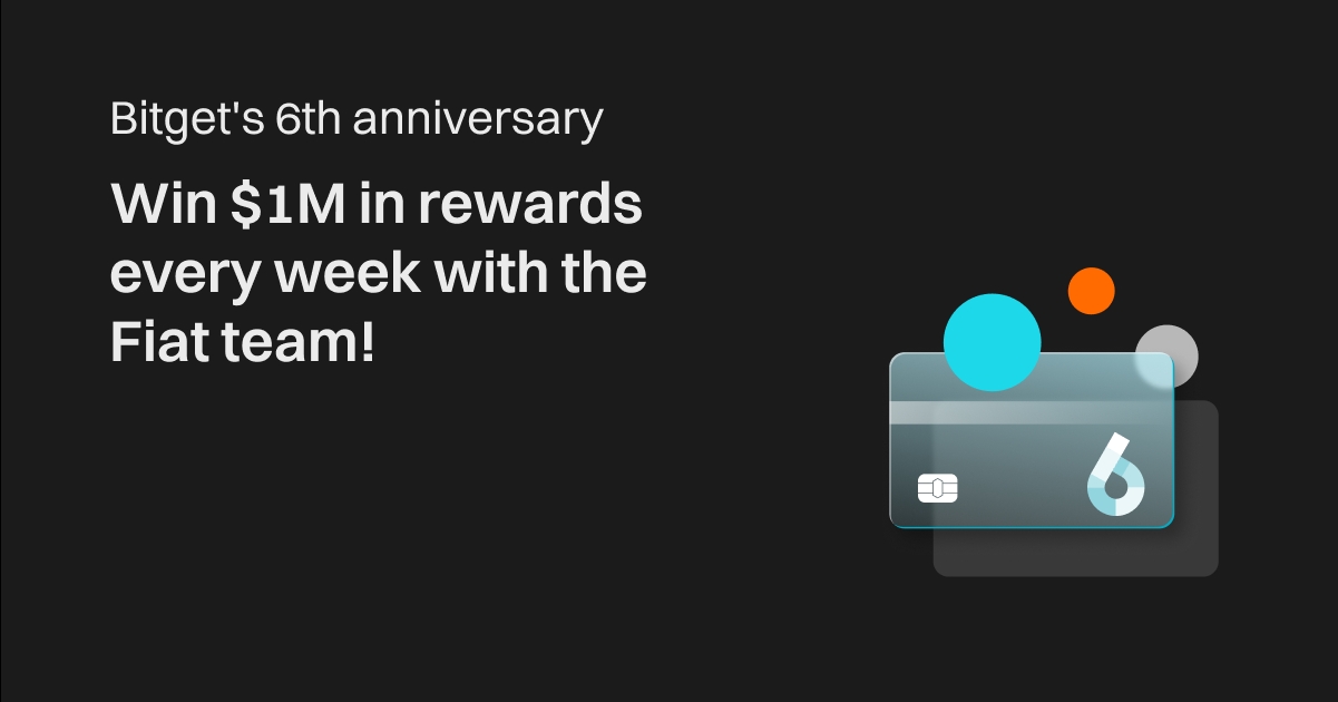 Bitget’s 6th Anniversary: How You Can Win $1M in Rewards Every Week