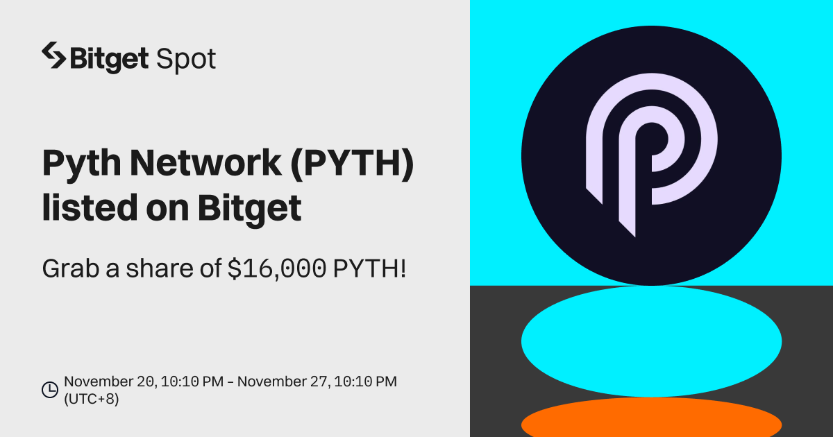 Pyth Network (PYTH) will be listed on Bitget. Come and grab a share of $16,000 worth of PYTH! image 0