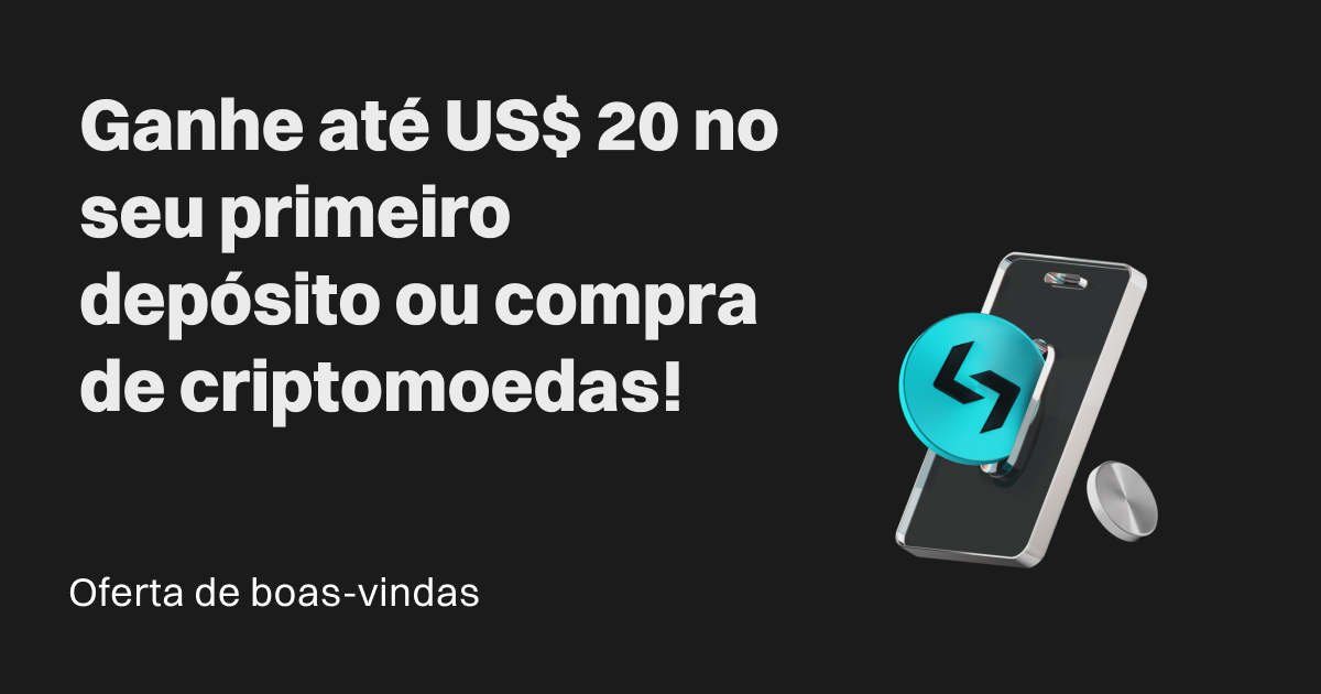Oferta de boas-vindas: Ganhe até US$ 20 no seu primeiro depósito ou compra de criptomoedas! image 0