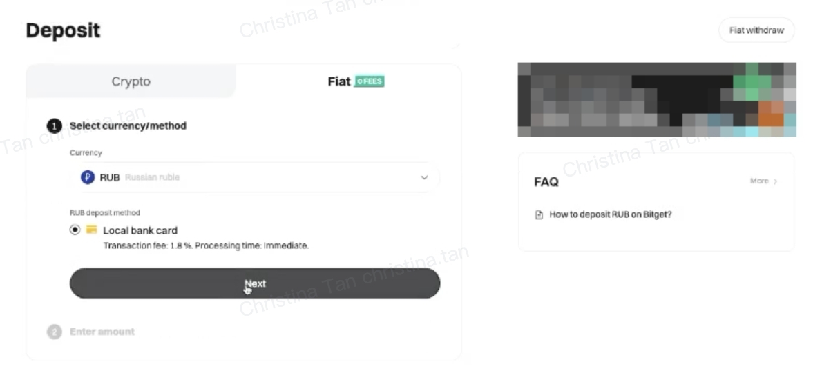 How to deposit RUB on Bitget? image 2