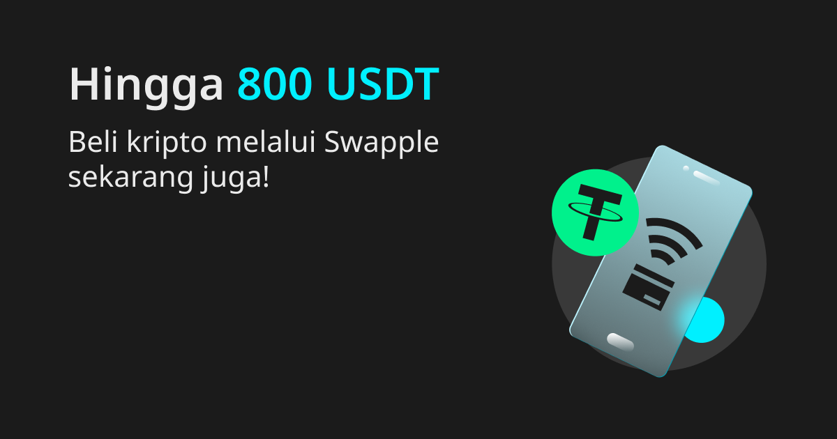 Hingga 800 USDT: Beli kripto melalui Swapple sekarang juga!  image 0