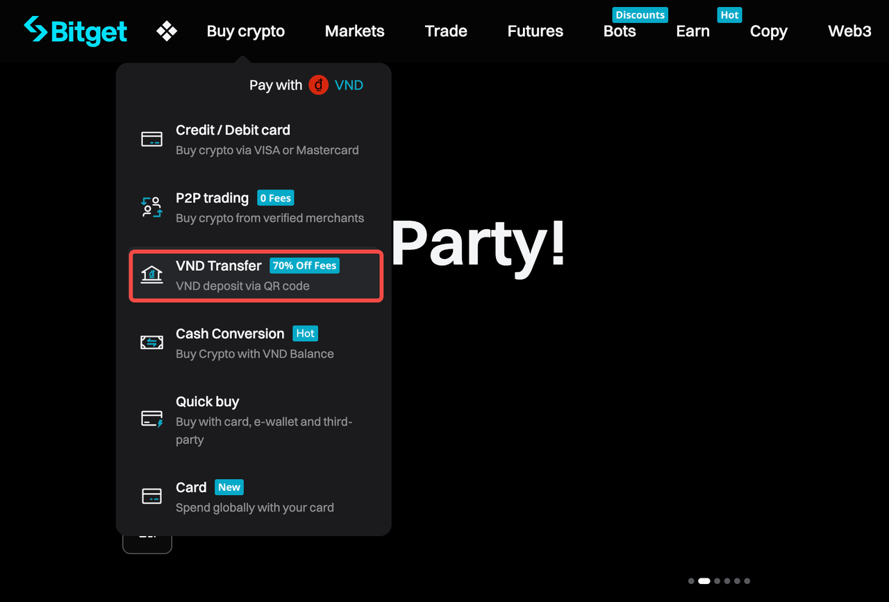 How to Deposit VND on Bitget? - Website Guide image 0