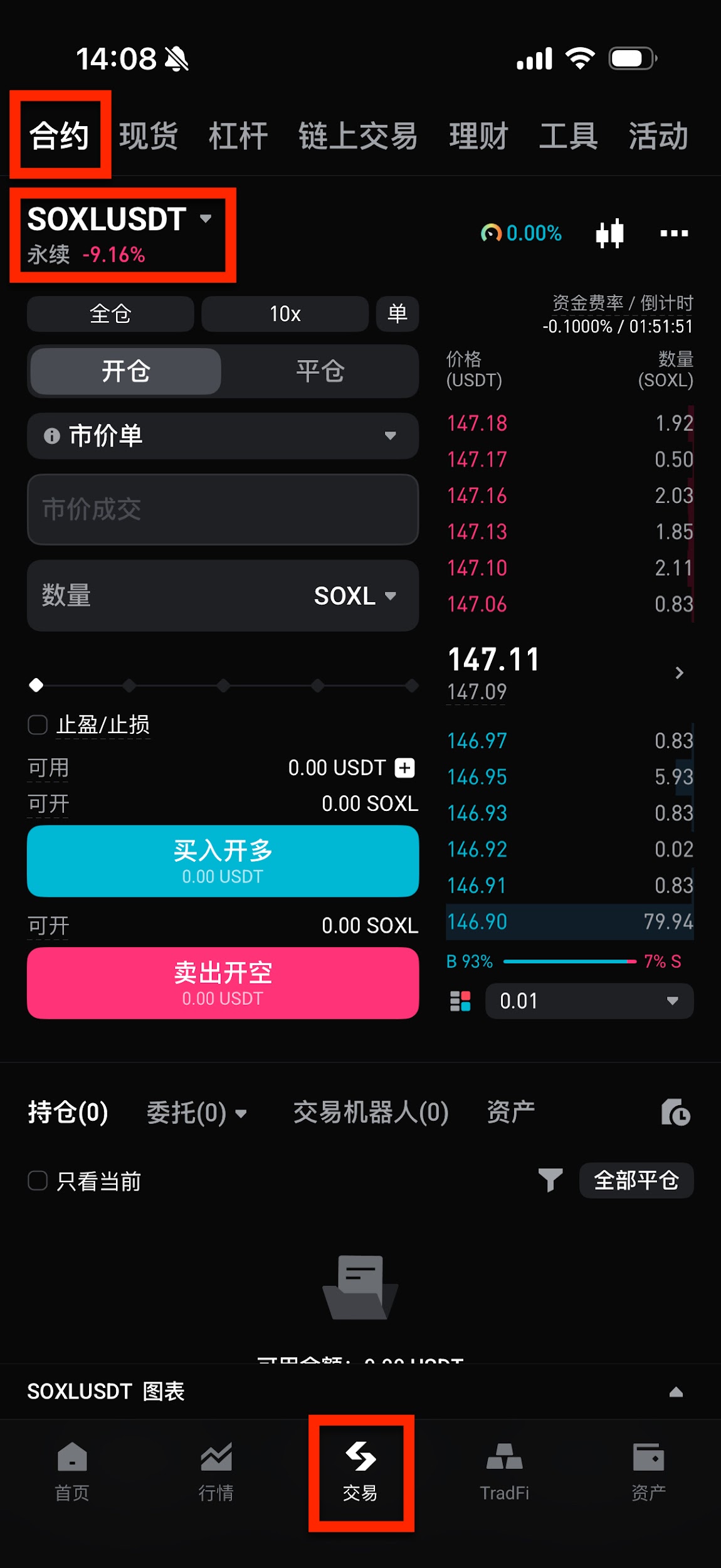 如何在 Bitget 交易商品合约（U本位永续合约）