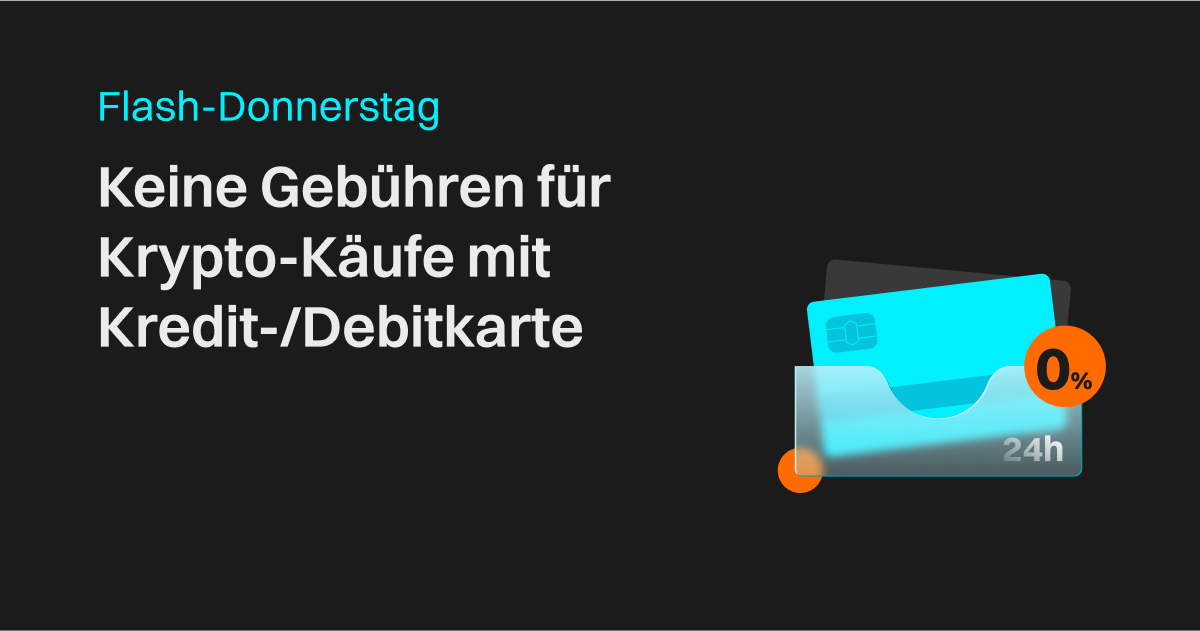 Flash-Donnerstag: Keine Gebühren für Krypto-Käufe mit Kredit-/Debitkarte image 0