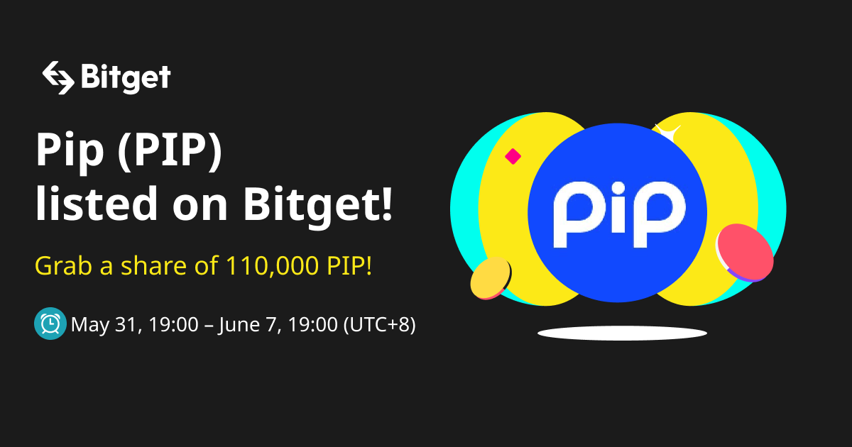 Pip (PIP) listed on Bitget — Grab a Share of the 110,000 PIP Prize Pool image 0