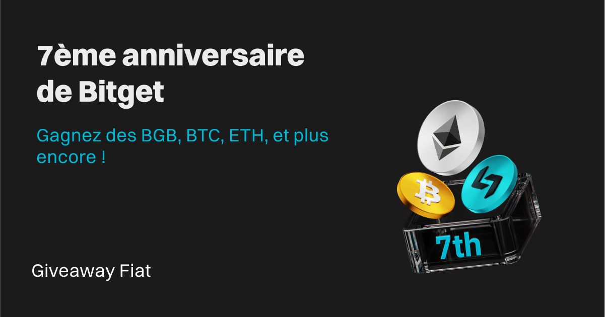 7e anniversaire de Bitget – Giveaway fiat exceptionnel ! image 0