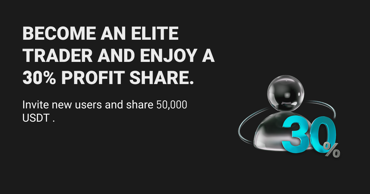 New elite traders enjoy 30% profit share for 14 days— invite new users and grab a share of 50,000 USDT! image 0