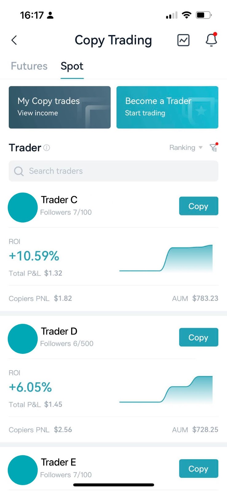 Spot Copy Trading Learn&Earn image 0