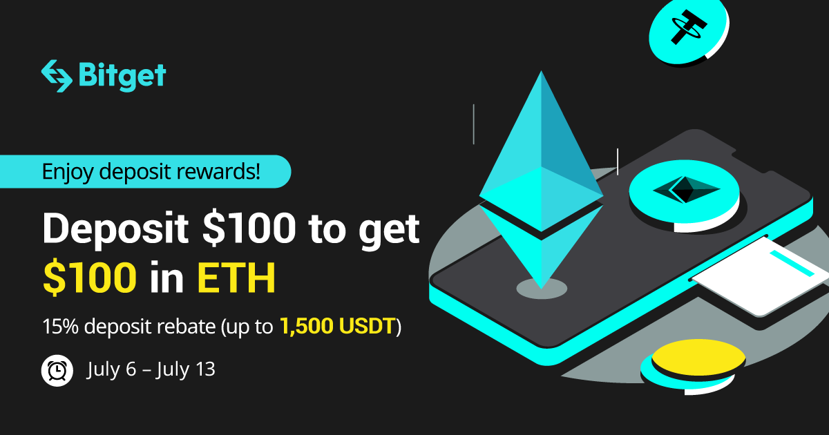 Deposit US$100 to get US$100 in ETH