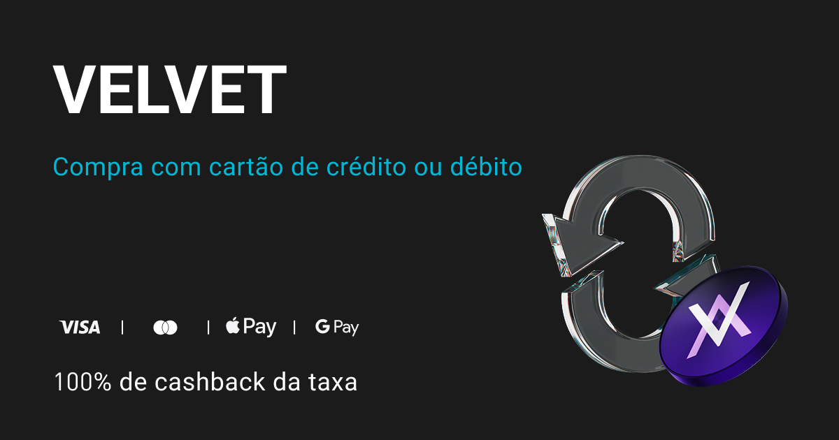 Compre VELVET e receba 100% de cashback da taxa em VELVET! image 0