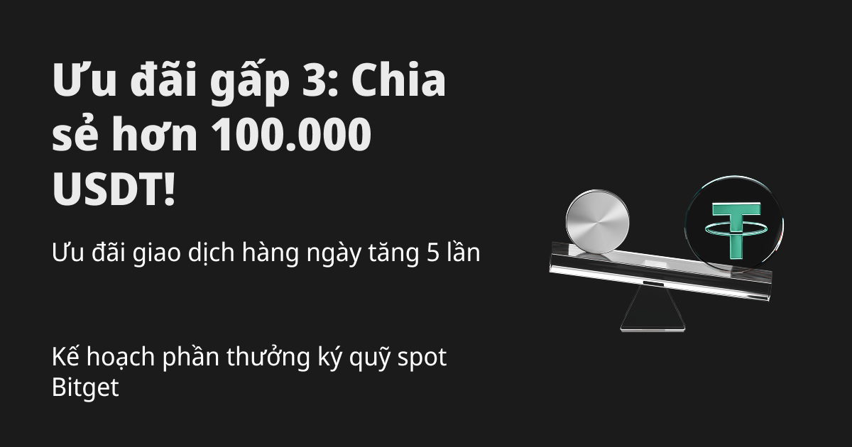 Kế hoạch phần thưởng ký quỹ spot của Bitget đã khởi động – nhận gấp ba lần phần thưởng và chia sẻ hơn 100.000 USDT! image 0
