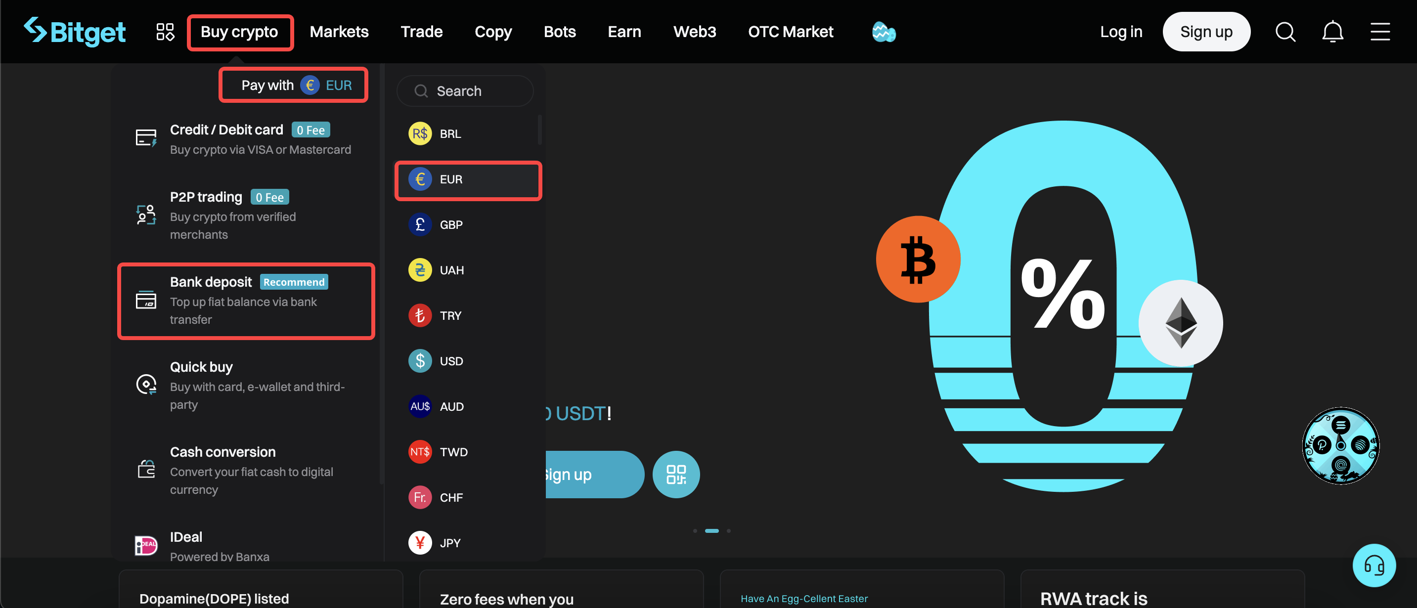 How to deposit RUB on Bitget? image 0