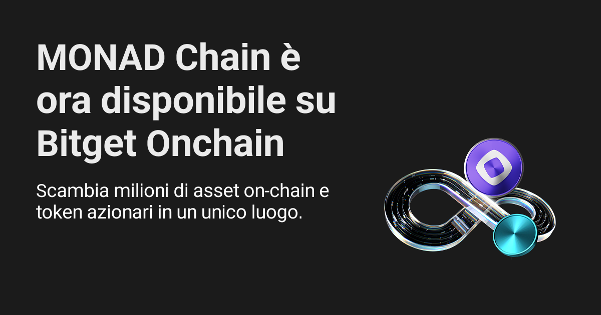 Bitget Onchain ora supporta il trading sulla blockchain Monad image 0