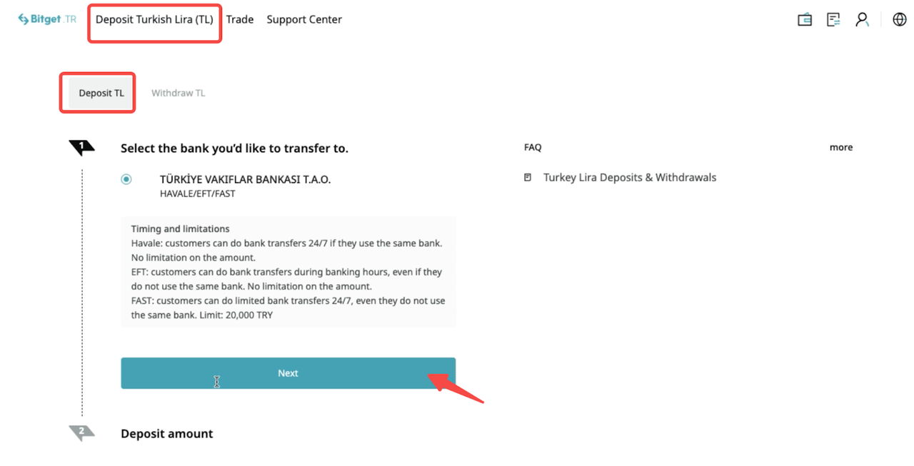 How to Buy Crypto with TRY (Turkish Lira) on Bitget Turkey | Full Guide image 4