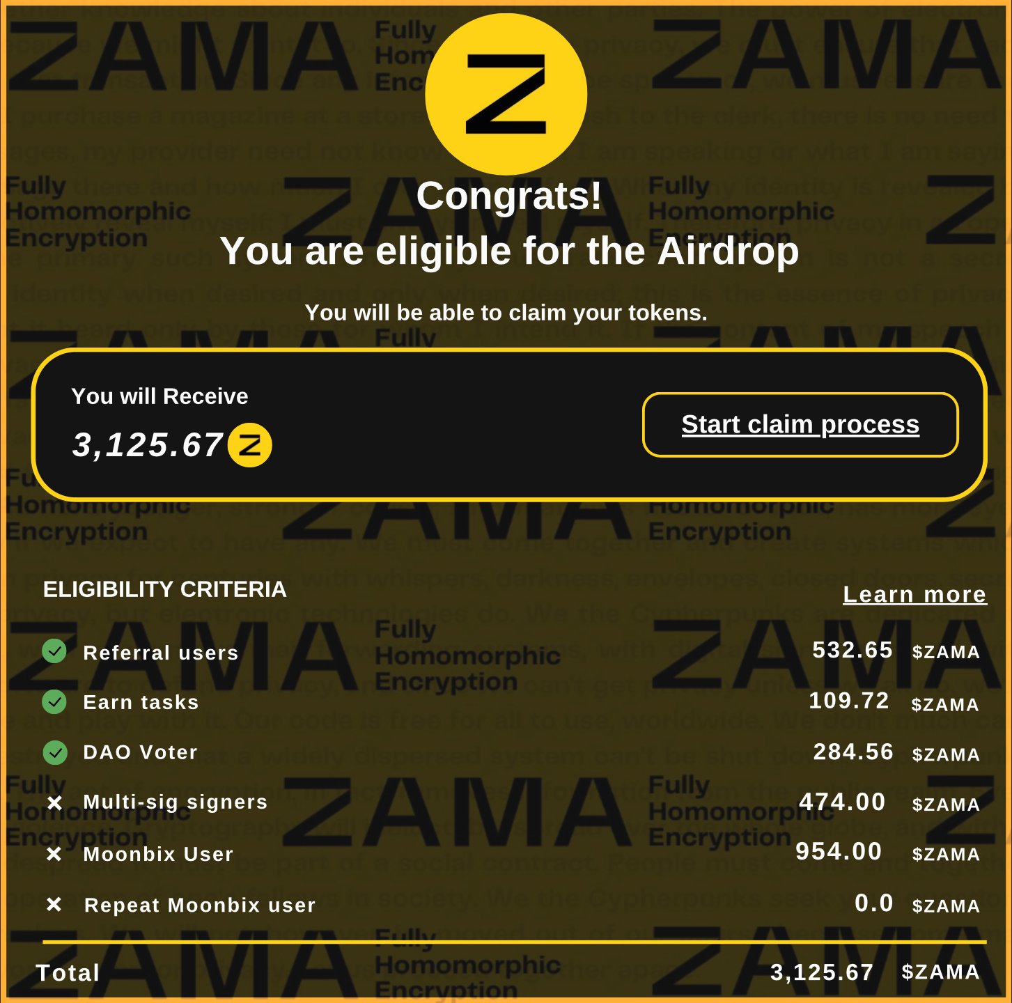 Zama Airdrop Guide: How to Participate and Claim $(ZAMA) Rewards? image 4