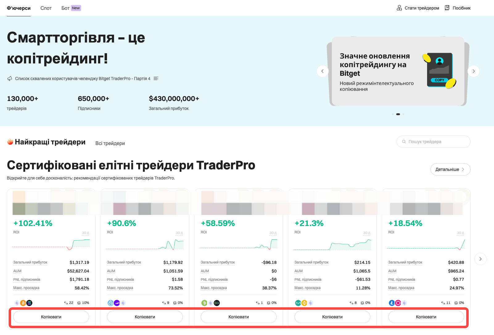 Підписуйтесь на верифікованих елітних трейдерів TraderPro й отримайте частку від призового пулу у розмірі 12 000 USDT! image 1