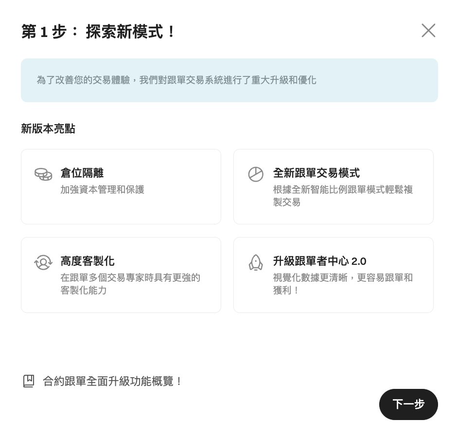 Bitget 跟單：合約跟單全面升級功能概覽 image 1