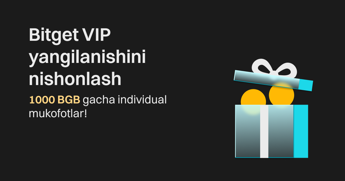 Bitget VIP yangilanishini nishonlash — 1000 BGB gacha individual mukofotlar! image 0