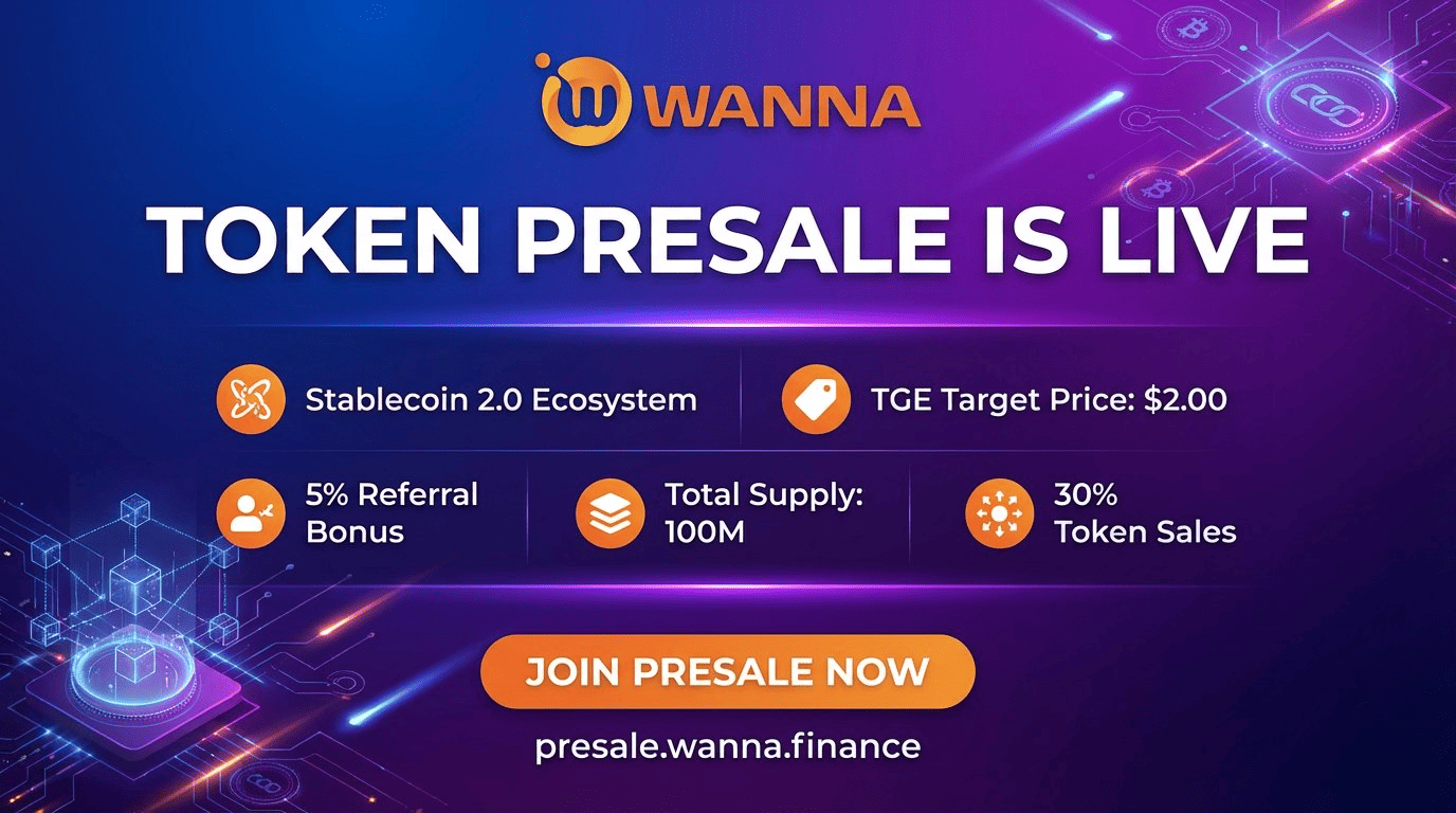 WANNA Presale Guide: What Is $WANNA and How Stablecoin Settlement Works on Ethereum image 1
