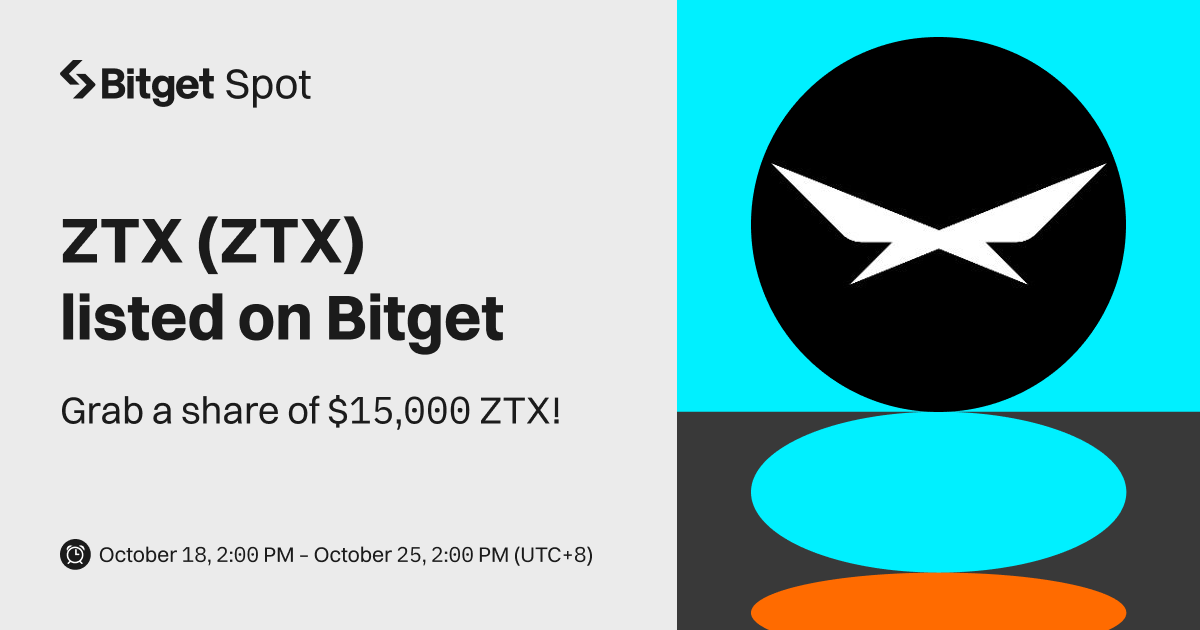 ZTX (ZTX) will be listed on Bitget. Come and grab a share of $15,000 ZTX! image 0