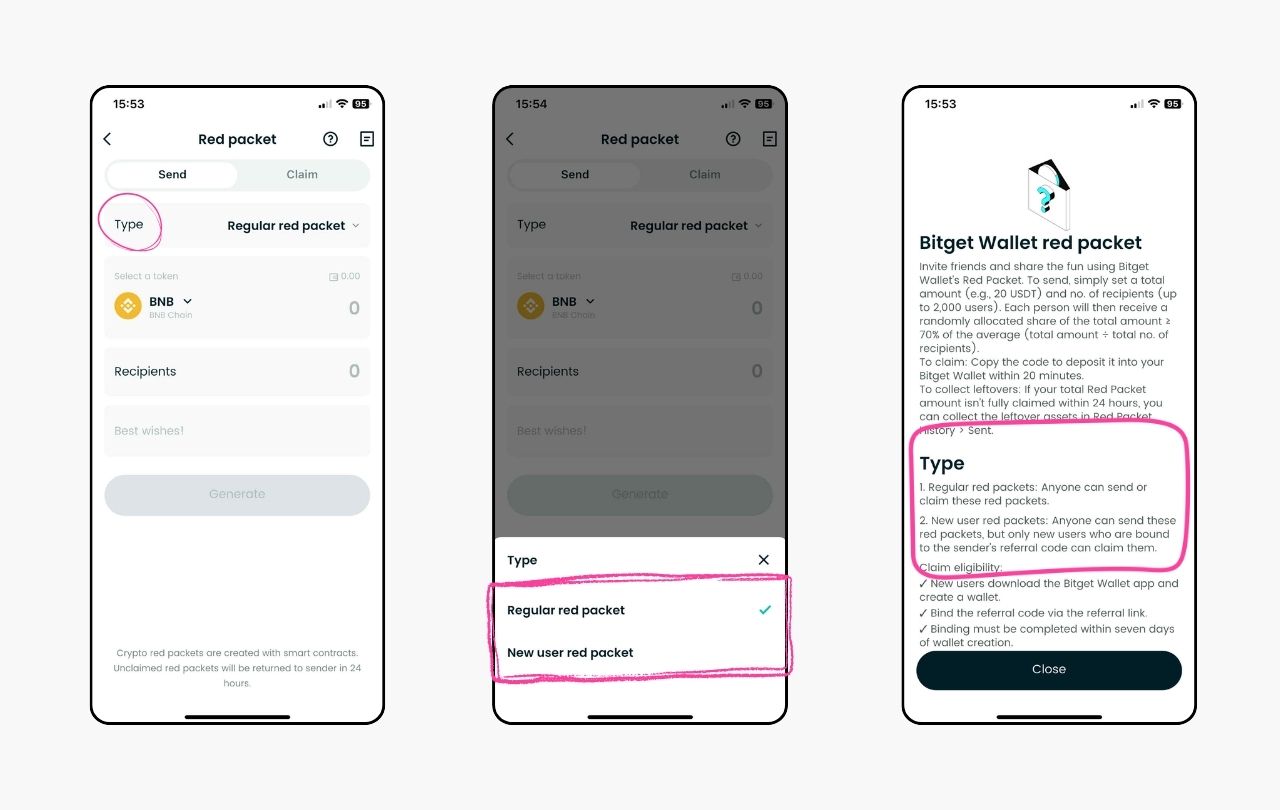 Bitget Wallet 加密红包：如何发送和领取数字礼物？ image 2