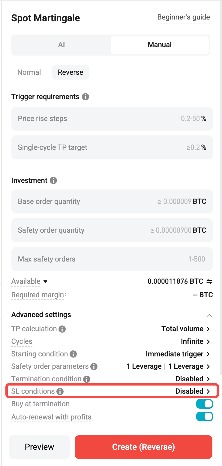 Martingale bot update: new termination conditions image 2