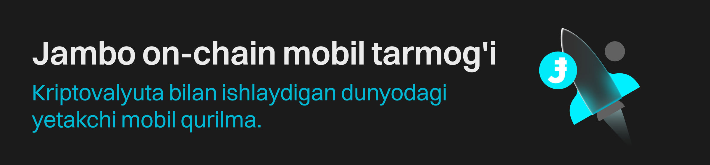 Jambo kriptovalyuta bilan ishlaydigan dunyodagi yetakchi mobil qurilma JamboPhone tomonidan quvvatlanadigan global blokcheyn bilan ishlaydigan mobil tarmoqni qurmoqda.